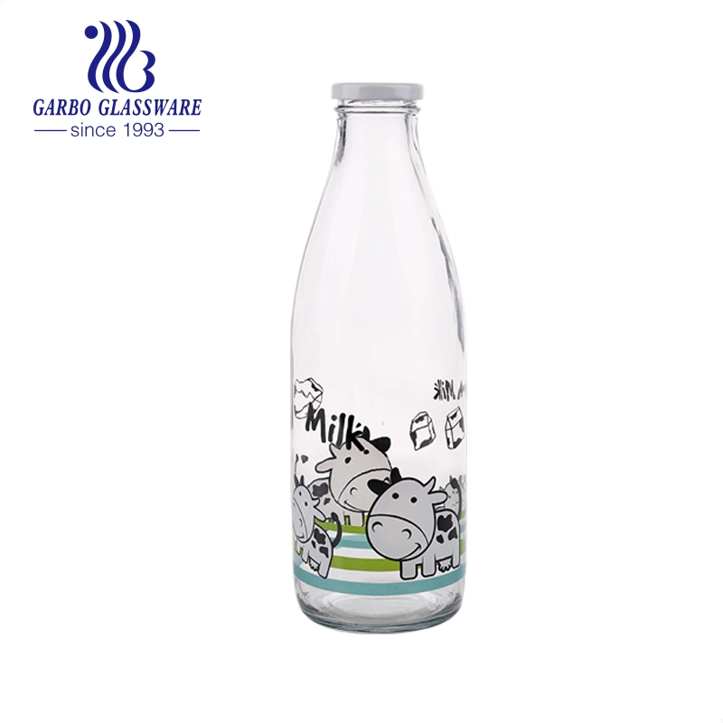 Wholesale Milk Glass Bottle 500ml 300ml 550ml Clear Round Empty Rum Spirit Gin Vodka Glass Liquor Water Bottle with Cork Cap