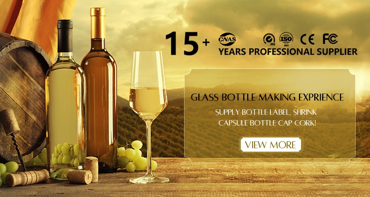 High Quality 187ml 375ml 750ml 1000ml Glass Wine Bottle for Bar and Home