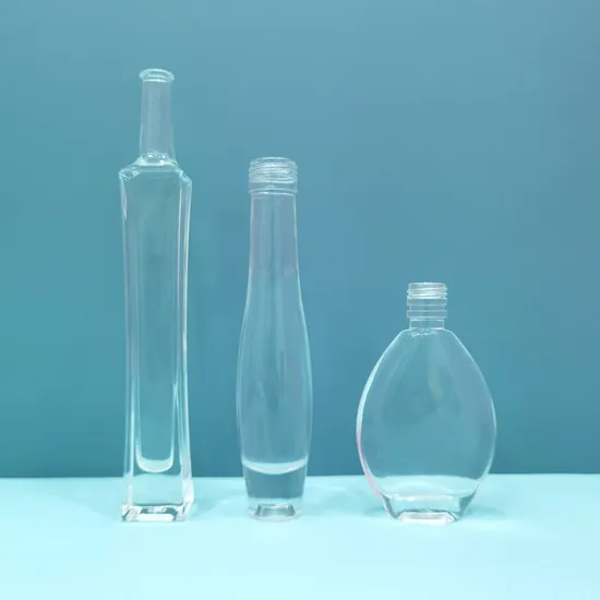 Custom Logo Embossed Clearly 500ml 700ml 750ml Rum/Tequila/Gin/Brandy/Rum/Whiskey/Vodka Spirits Glass Bottles