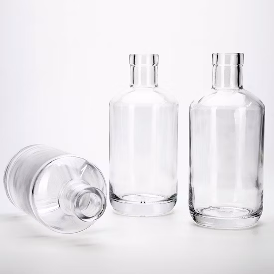 250ml 375ml 500ml 750ml 25cl 50cl 75cl High Flint Luxury Vodka Spirit Liquor Rum Tequila Brandy Whisky Wine Glass Bottle Screw Cap Cork Cap Gold Decal Printing